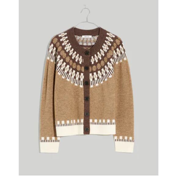 Madewell Fair Isle Frankfort Cardigan Sweater - Picture 1 of 10